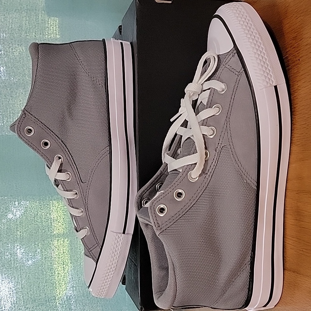 Men's Converse Chuck Taylor All Star Malden Hi Sneakers, Grey/White, 11.5, NIB - Picture 5 of 12
